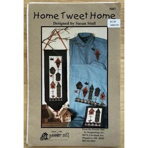 The Powder Mill # 5007 Appliqué Pattern 'Home Tweet Home' Birdhouses Uncut